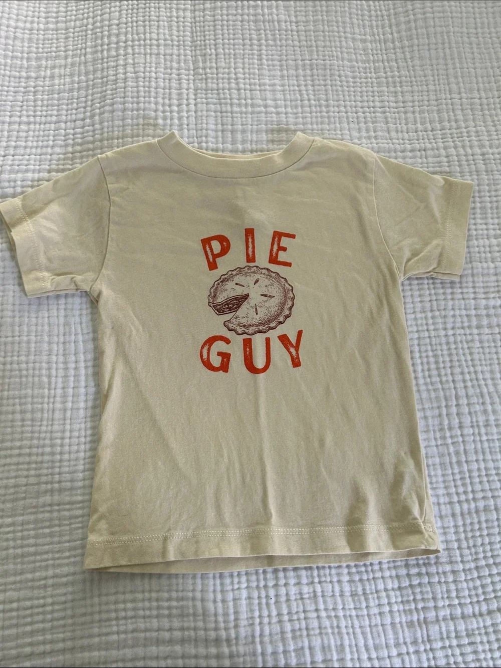 5 for 25 Bella Canvas Cream Kids Tee with Red 